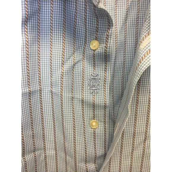 ROBERT GRAHAM EST.01 MENS SHIRT 41/16 BLUE CHECK EUC LONG SLEEVE 100% COTTON - Picture 7 of 10